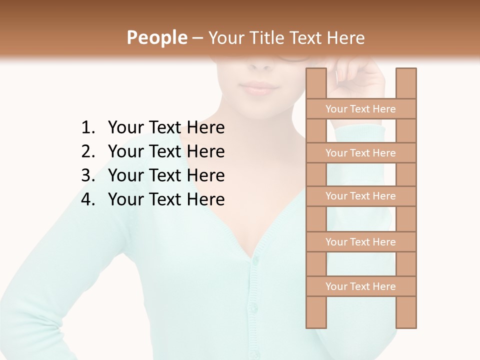 Teacher Nerd Female PowerPoint Template