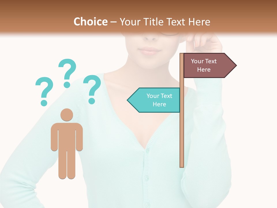 Teacher Nerd Female PowerPoint Template