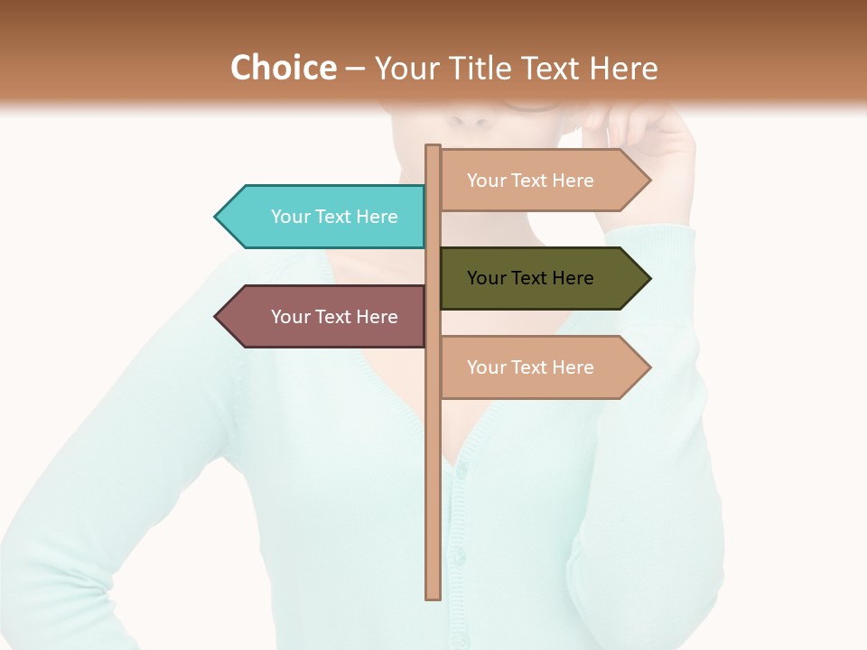 Teacher Nerd Female PowerPoint Template