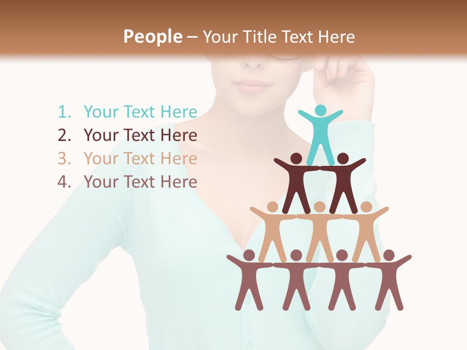 Teacher Nerd Female PowerPoint Template