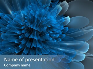 Swirl Burst Elegant PowerPoint Template