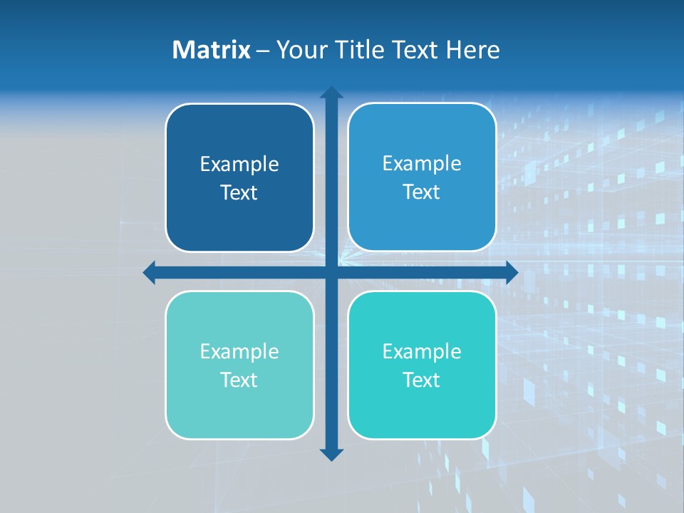 Bars Cells Modern PowerPoint Template