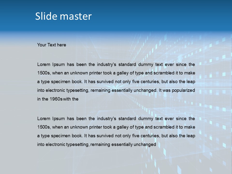 Bars Cells Modern PowerPoint Template