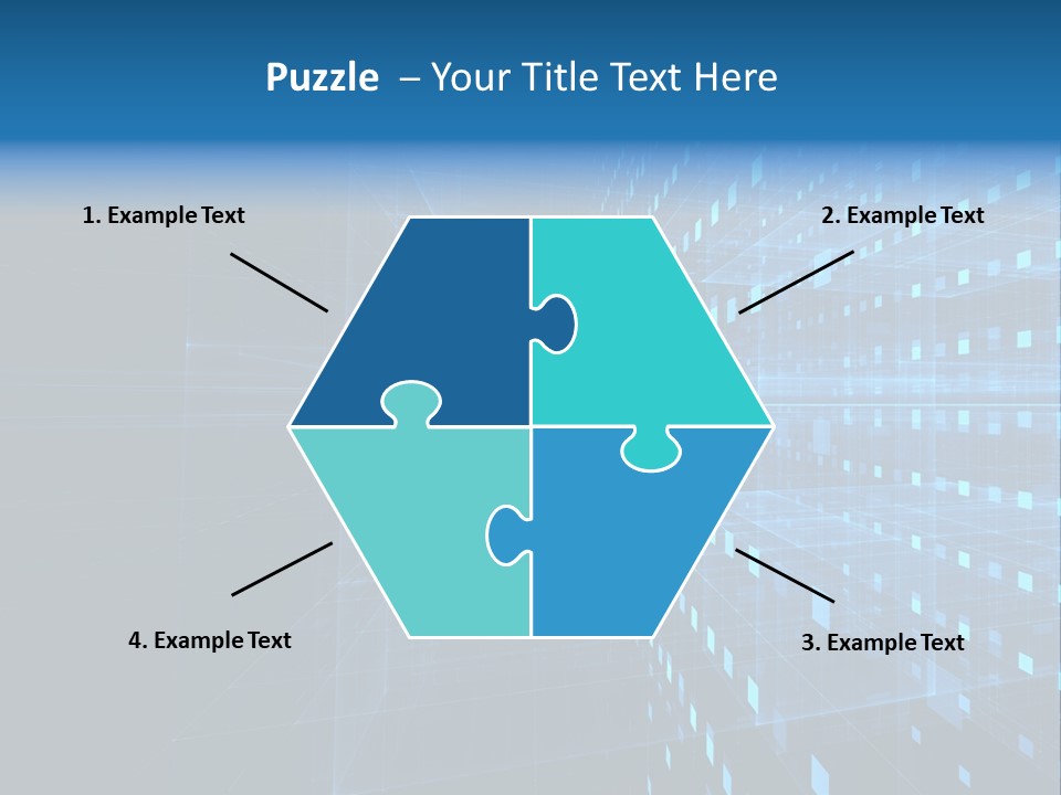 Bars Cells Modern PowerPoint Template