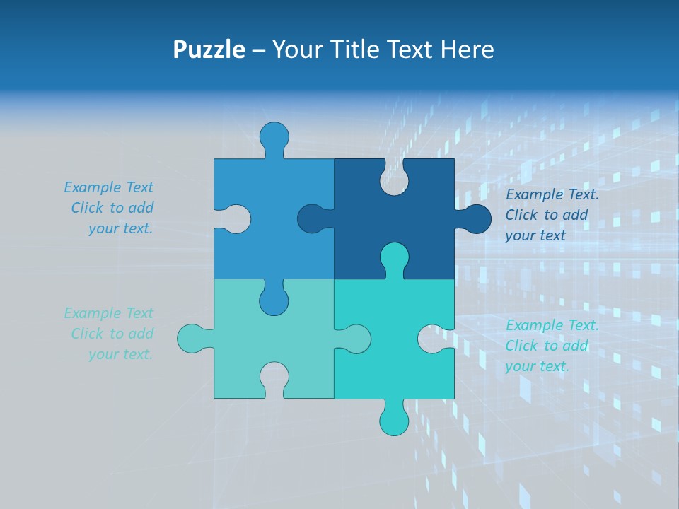 Bars Cells Modern PowerPoint Template
