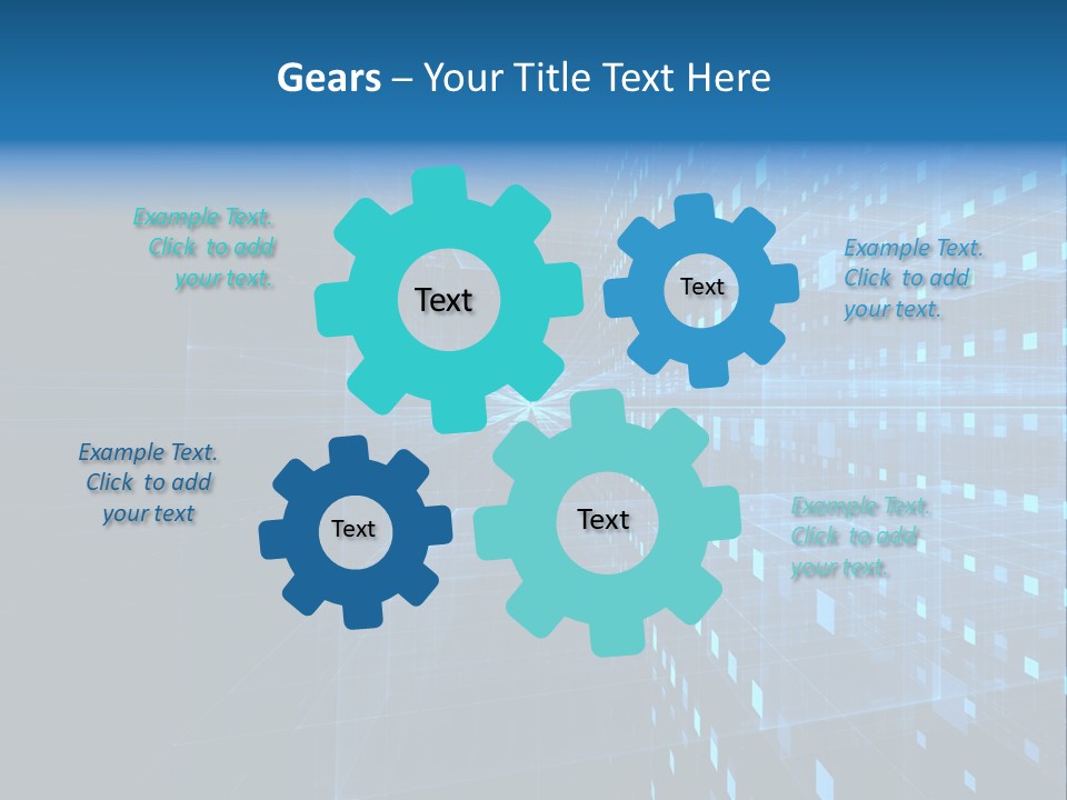 Bars Cells Modern PowerPoint Template