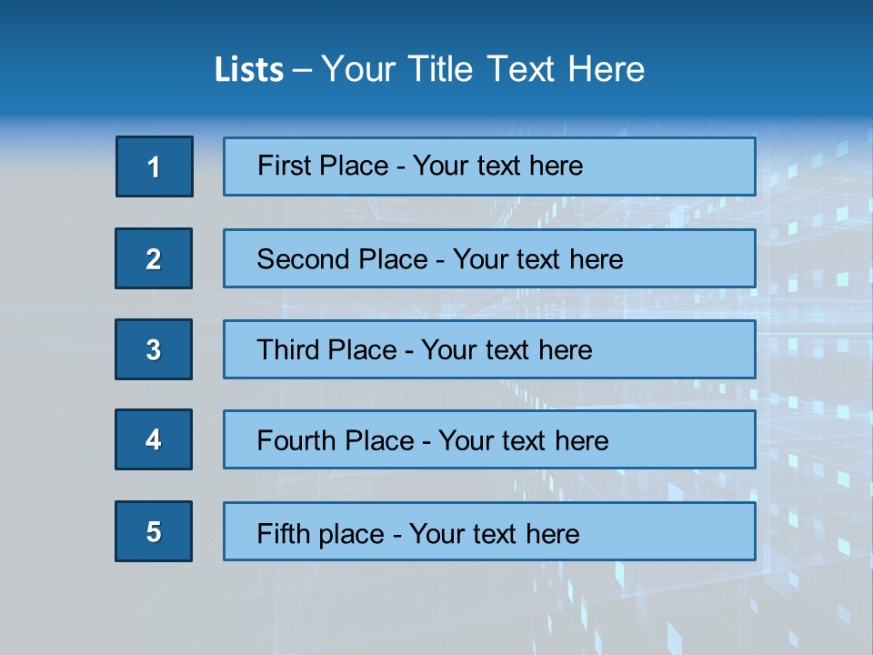 Bars Cells Modern PowerPoint Template