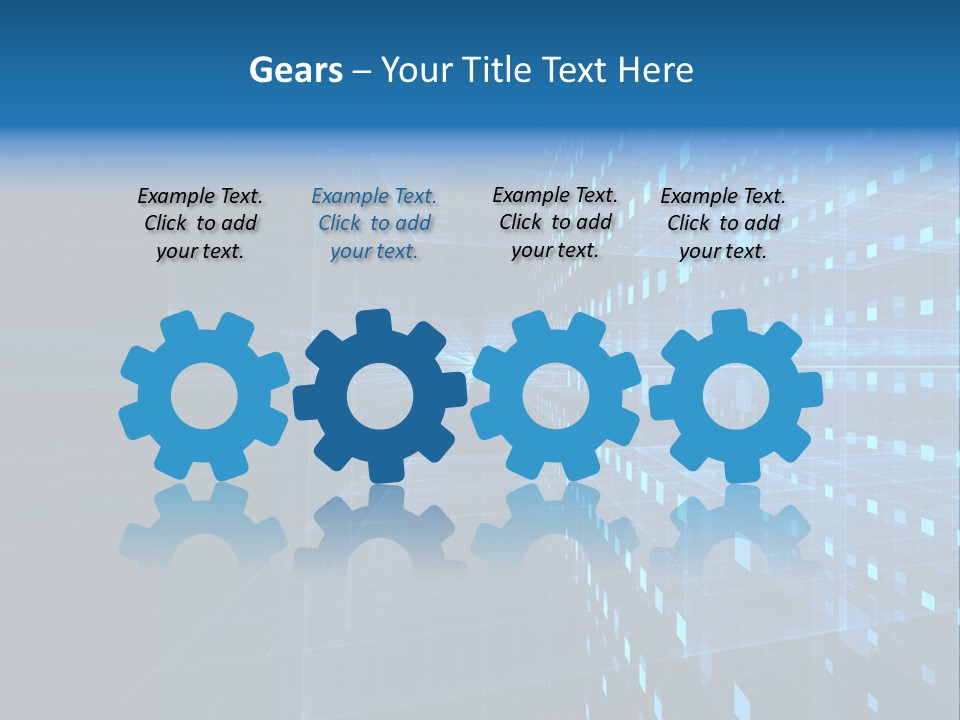 Bars Cells Modern PowerPoint Template