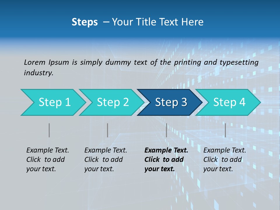 Bars Cells Modern PowerPoint Template