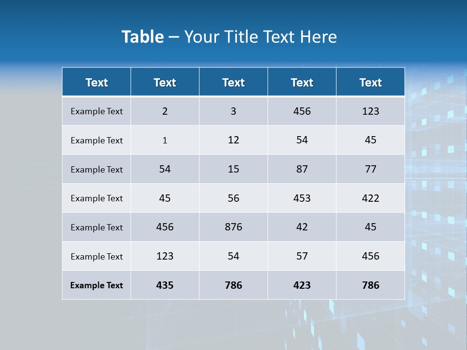 Bars Cells Modern PowerPoint Template