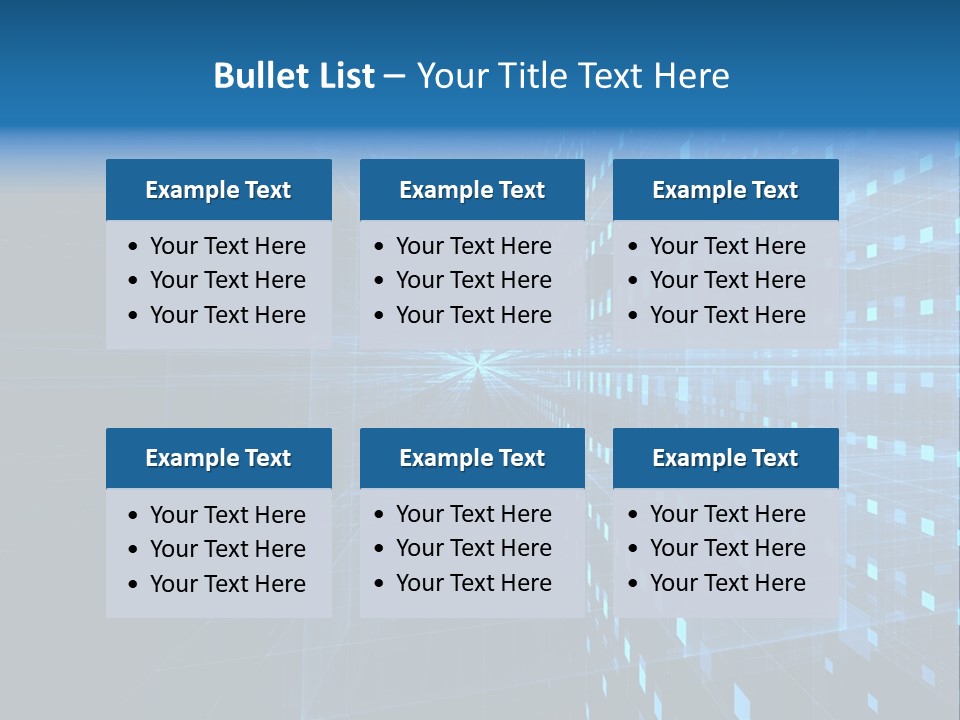 Bars Cells Modern PowerPoint Template