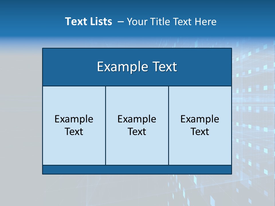 Bars Cells Modern PowerPoint Template