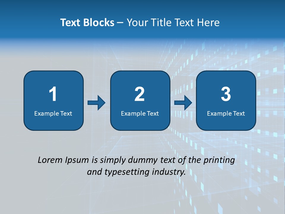 Bars Cells Modern PowerPoint Template