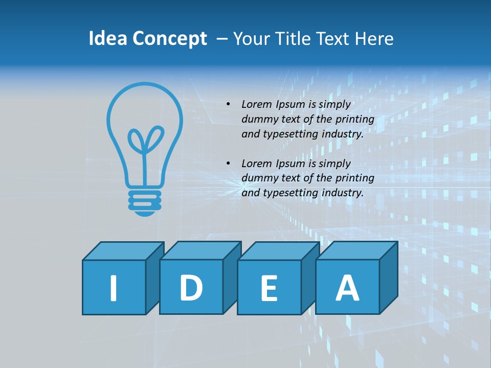 Bars Cells Modern PowerPoint Template