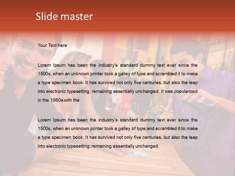 Drinks Casual Martini PowerPoint Template