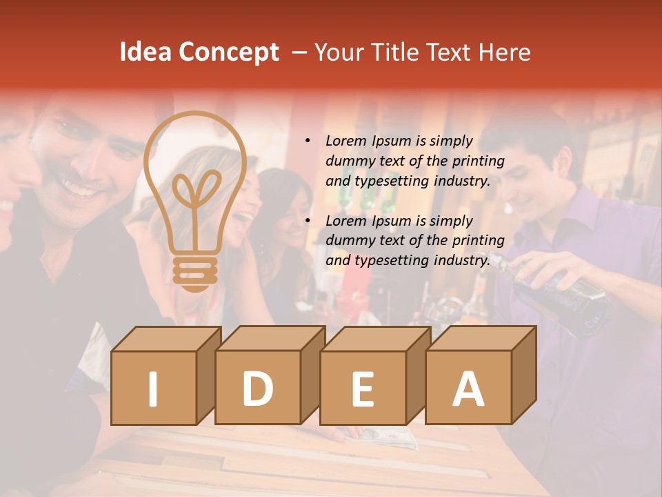 Drinks Casual Martini PowerPoint Template