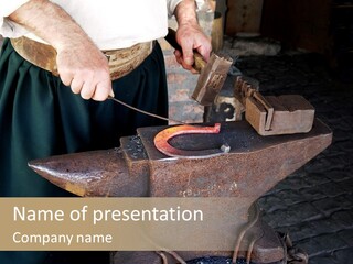 Symbol Farrier Hammering PowerPoint Template