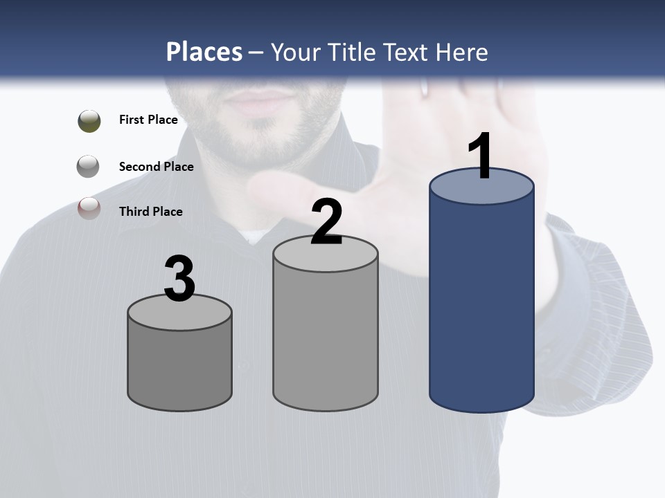 White Elegant Portrait PowerPoint Template