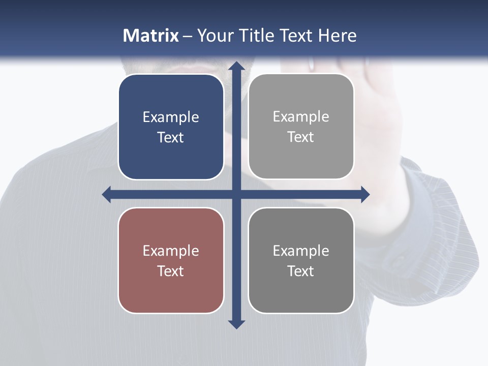 White Elegant Portrait PowerPoint Template