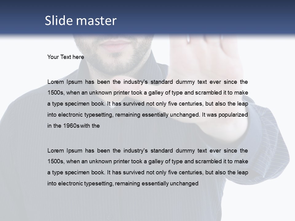 White Elegant Portrait PowerPoint Template