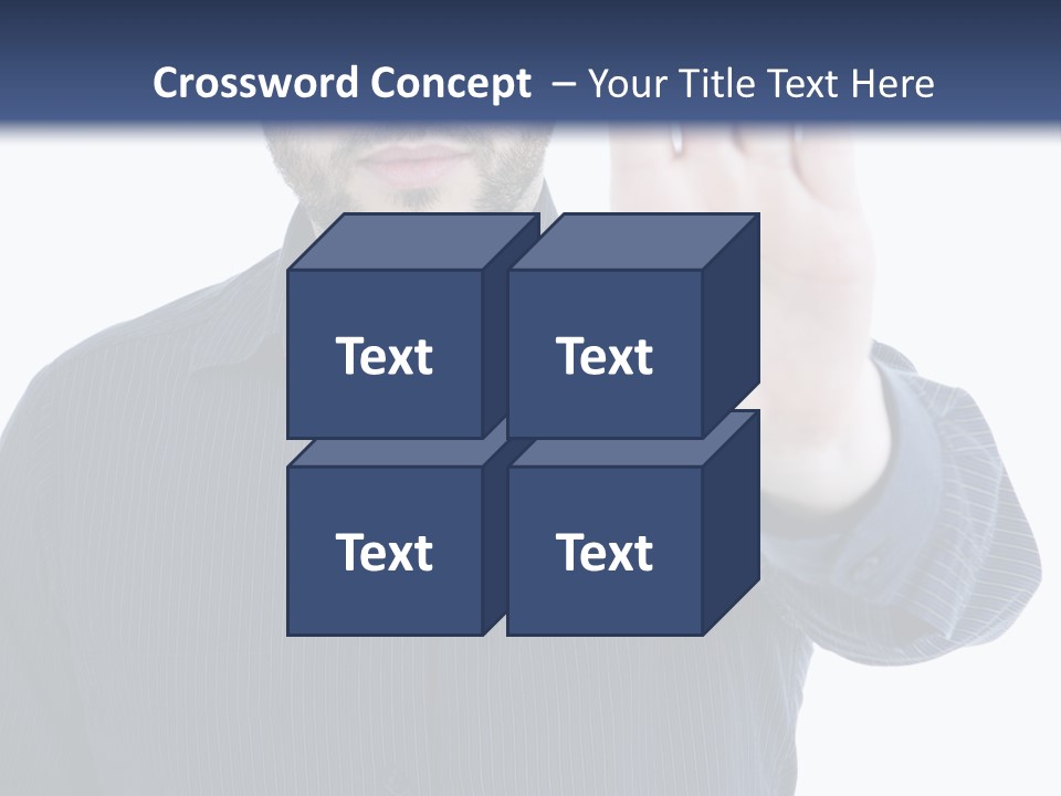 White Elegant Portrait PowerPoint Template