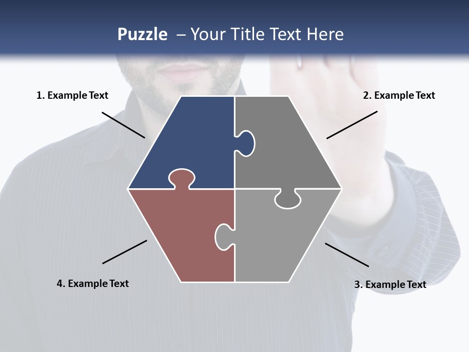 White Elegant Portrait PowerPoint Template