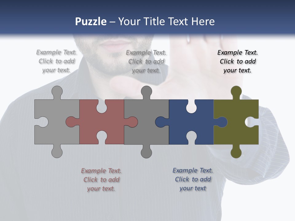 White Elegant Portrait PowerPoint Template