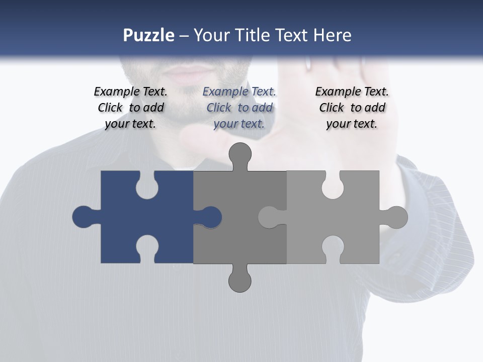 White Elegant Portrait PowerPoint Template