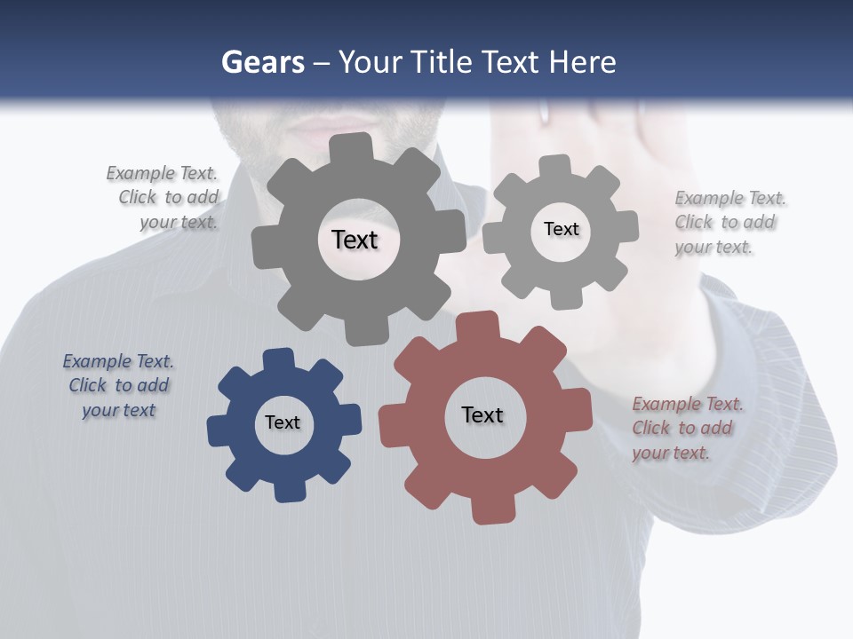 White Elegant Portrait PowerPoint Template