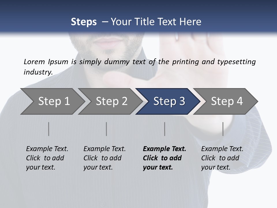White Elegant Portrait PowerPoint Template