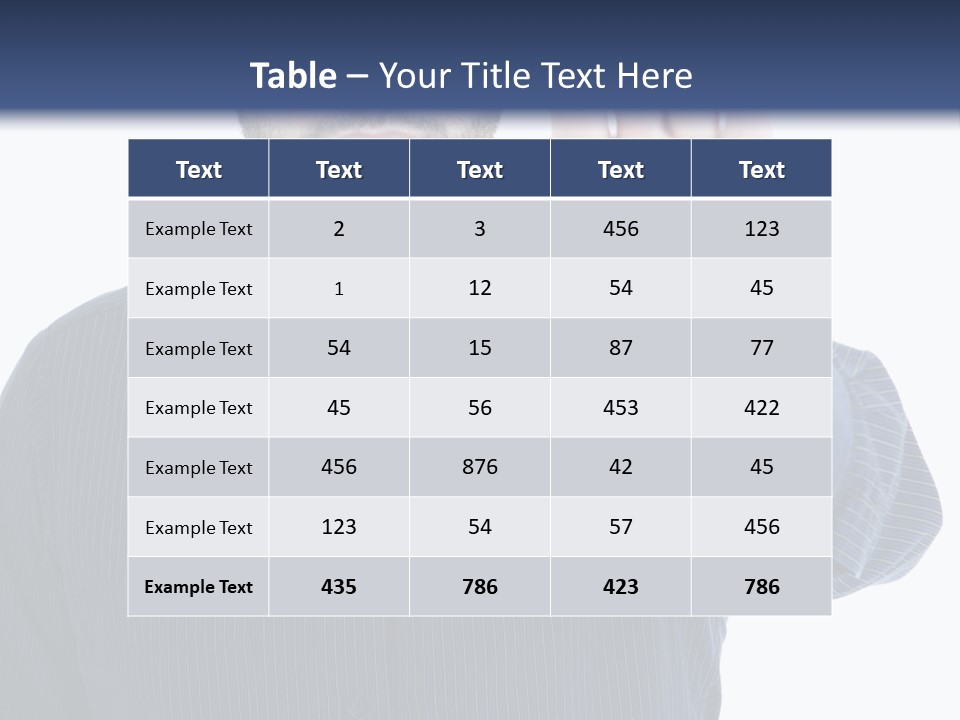 White Elegant Portrait PowerPoint Template