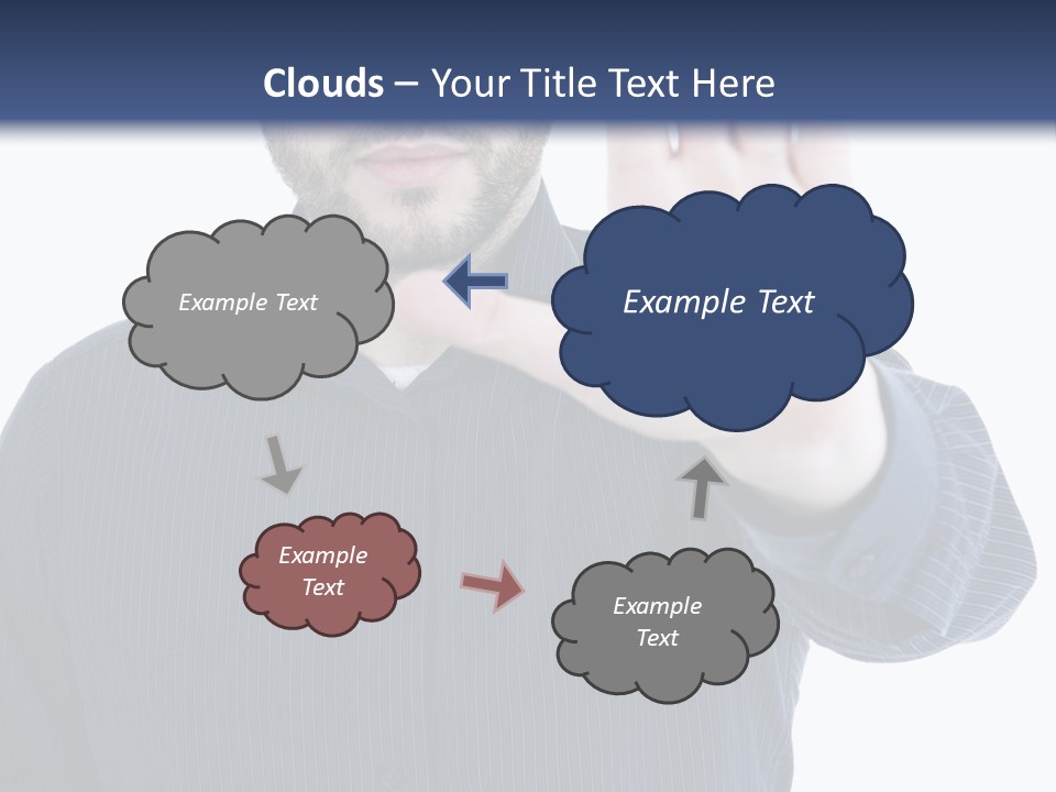 White Elegant Portrait PowerPoint Template