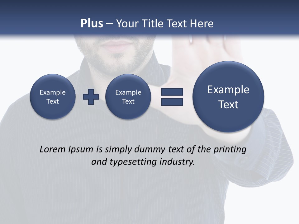 White Elegant Portrait PowerPoint Template