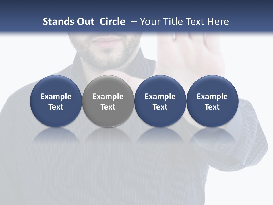 White Elegant Portrait PowerPoint Template