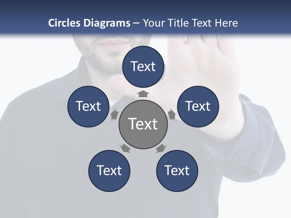 White Elegant Portrait PowerPoint Template