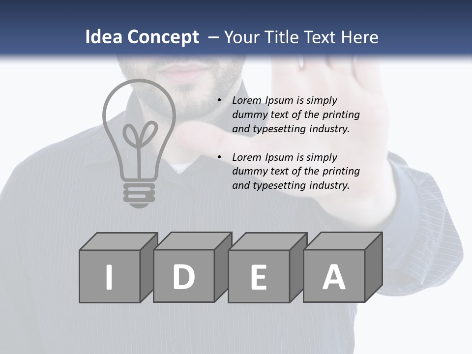 White Elegant Portrait PowerPoint Template