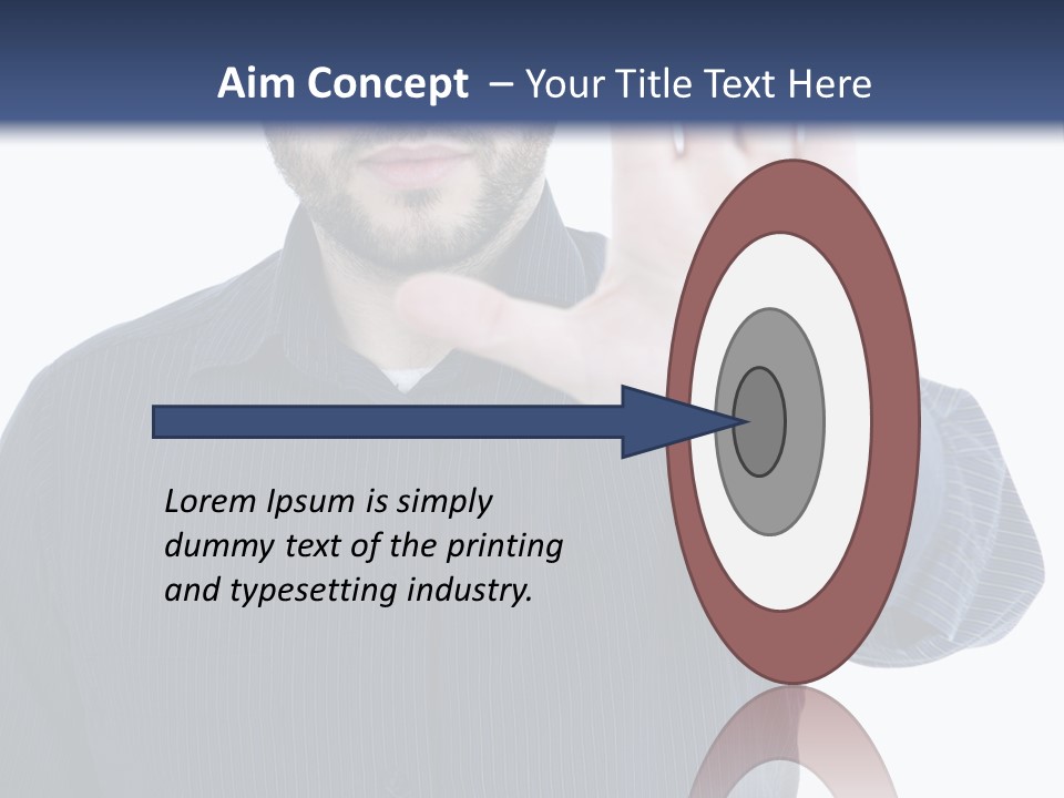 White Elegant Portrait PowerPoint Template