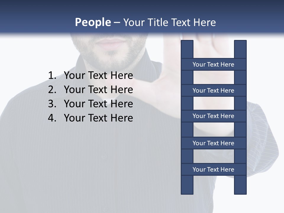 White Elegant Portrait PowerPoint Template