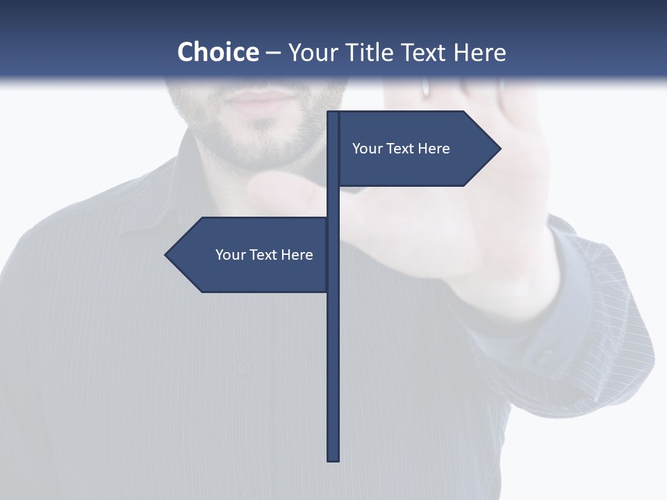 White Elegant Portrait PowerPoint Template