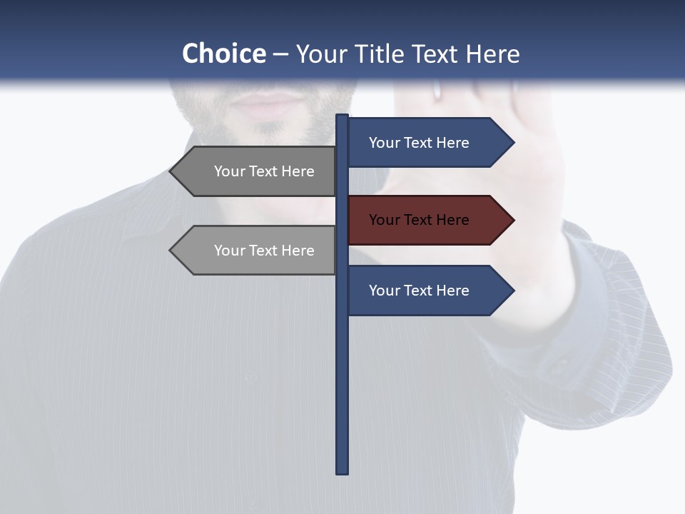 White Elegant Portrait PowerPoint Template