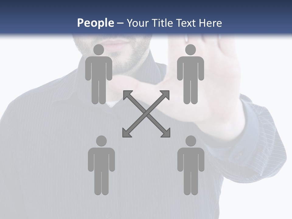 White Elegant Portrait PowerPoint Template