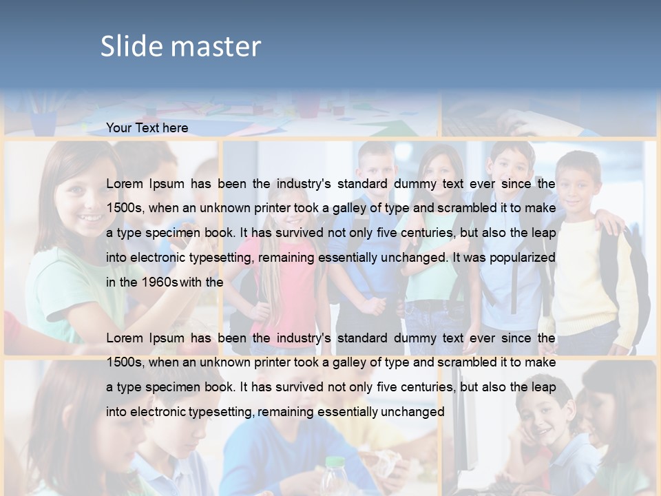 Primary Schoolgirl Pupil PowerPoint Template
