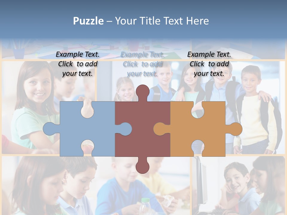 Primary Schoolgirl Pupil PowerPoint Template