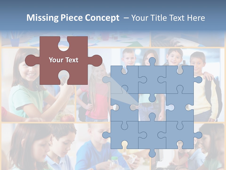 Primary Schoolgirl Pupil PowerPoint Template