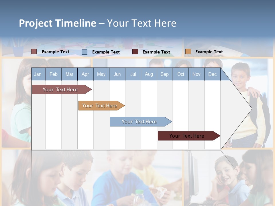 Primary Schoolgirl Pupil PowerPoint Template