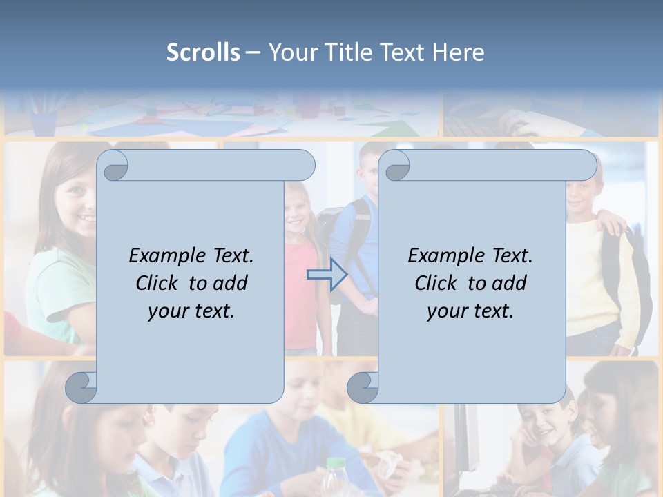 Primary Schoolgirl Pupil PowerPoint Template