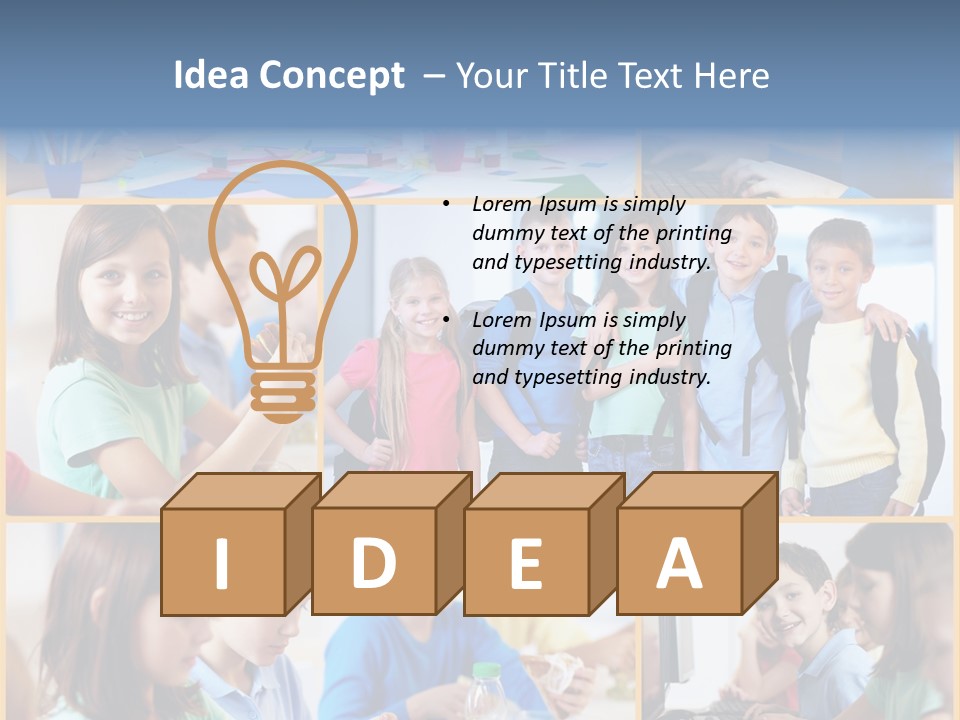 Primary Schoolgirl Pupil PowerPoint Template