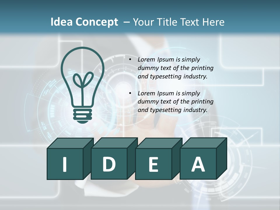 Idea Future Computer PowerPoint Template