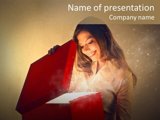 Holiday Red Astonishment PowerPoint Template