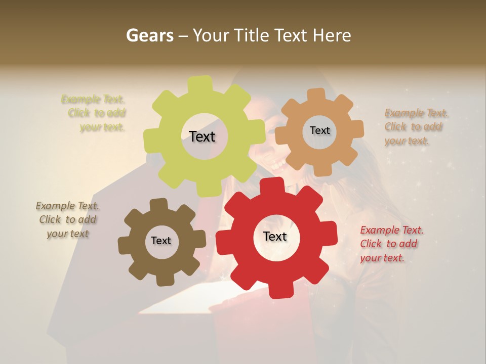 Holiday Red Astonishment PowerPoint Template